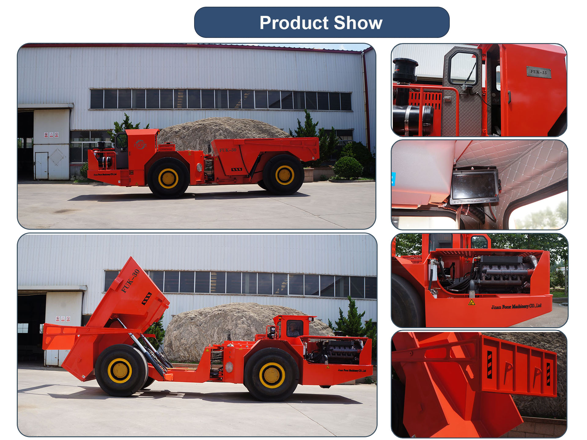 Underground 30-ton underground mining truck - your best partner for mining operations